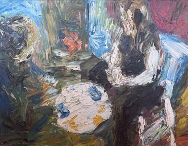 oil painting on board