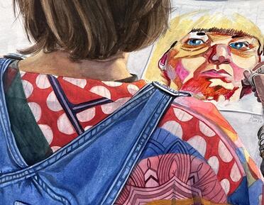 Julia Karl, Portrait of Artist Alison Chaplin (detail)