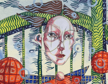 abstract image of a face 