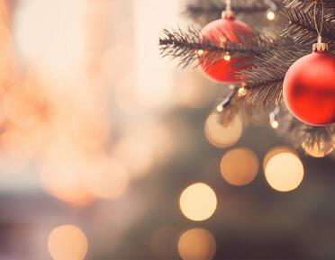 Baubles on Christmas Tree