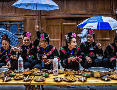Dong Village Banquet in the Rain